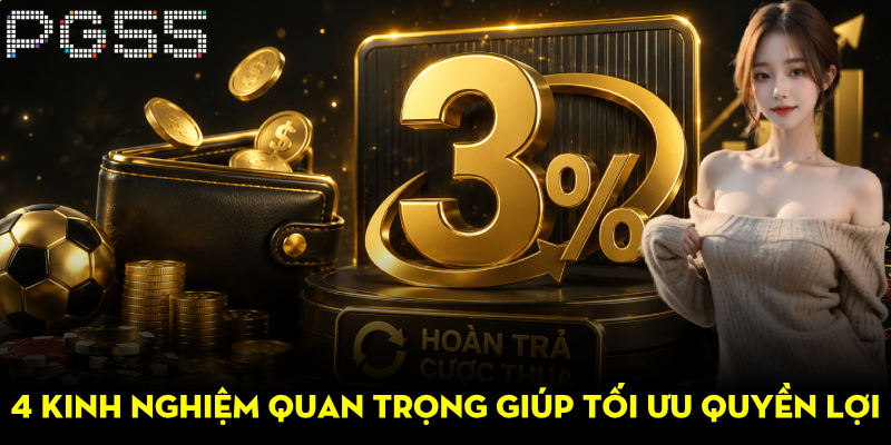 Hoàn Trả Cược Thua 3% Tại PG55 – Tối Ưu Vốn Hiệu Quả 4 4 kinh nghiệm quan trọng giúp tối ưu quyền lợi