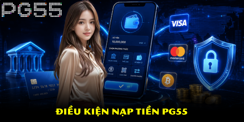 Nạp Tiền PG55 – Đa Dạng Hình Thức Giao Dịch 2 Điều kiện nạp tiền PG55
