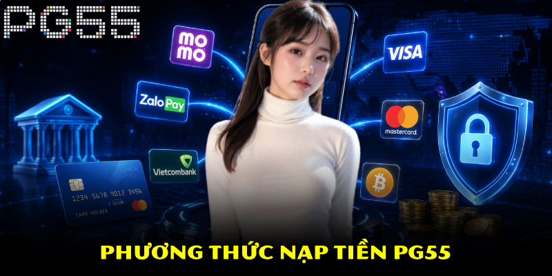Nạp Tiền PG55 – Đa Dạng Hình Thức Giao Dịch 4 Phương thức nạp tiền PG55